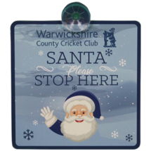 WCCC SANTA STOP HERE SIGN